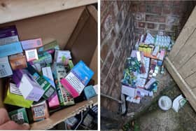 Counterfeit goods seized from Djema, Westlode Street, Spalding.