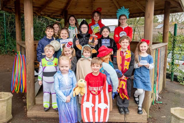 Scamblesby primary school pupils dressed as their favourite book characters.