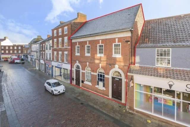 The former Barclays branch on Silver Street in Gainsborough, up for auction with Mark Jenkinson