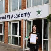 Ruby West leaves King Edward VI Academy with 8 GCSEs.