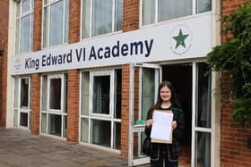 Ruby West leaves King Edward VI Academy with 8 GCSEs.