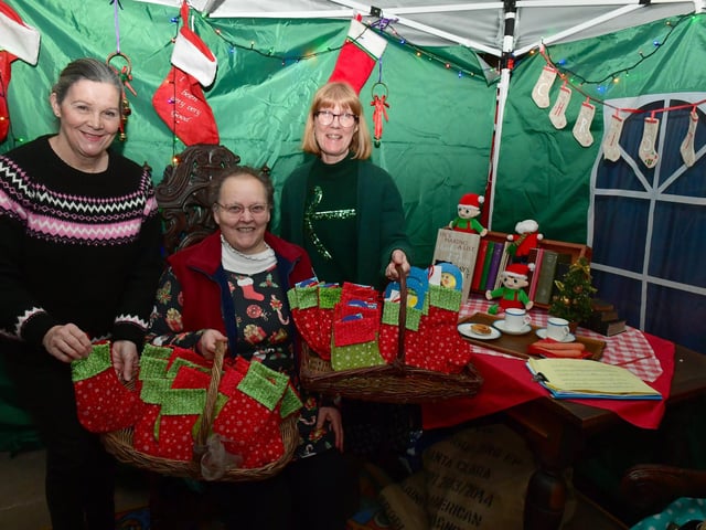 L-R Margaret Simpson, Jane Weedon and Christine Newitt - organisers of the Christmas Experience