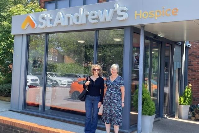 Louth United Charities trustees Flora Bennett and Judy Bell visit Andy's Hospice.