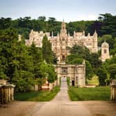 Harlaxton Manor as seen from the approach.