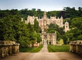 Harlaxton Manor as seen from the approach.