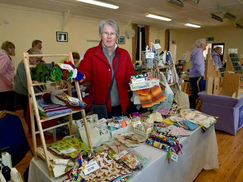 Betty Dickings of Betty's Home Sewn Crafts, Stickney.