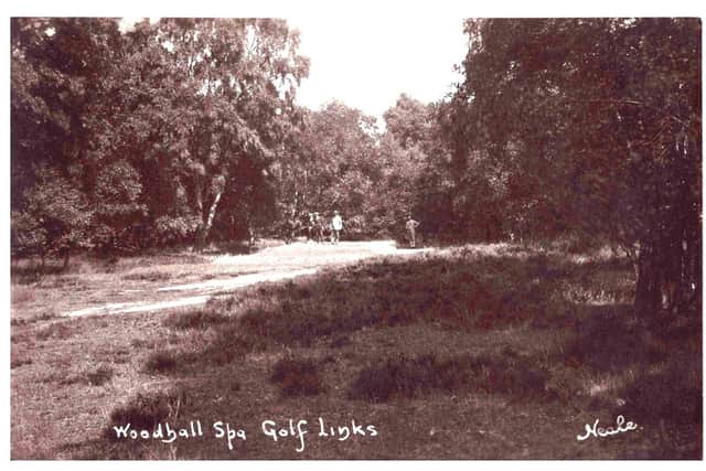 Just one of the many golfing postcards going under the hammer. Image: John Taylors