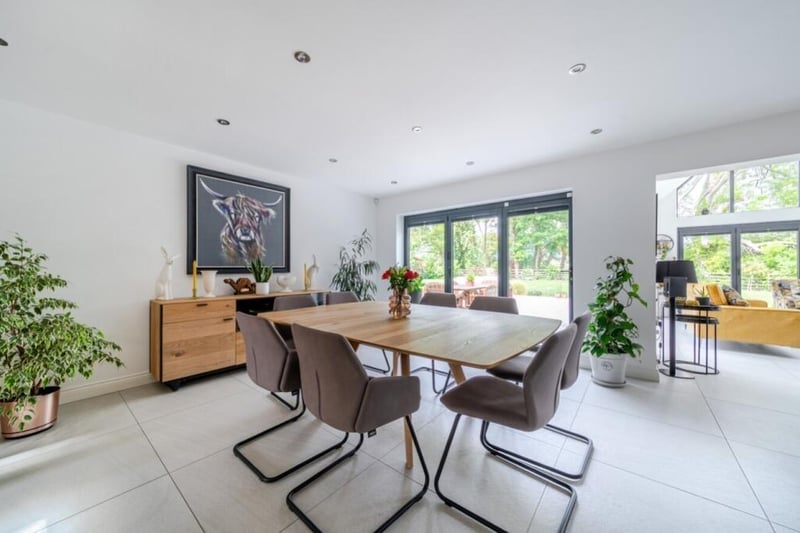 The dining section of the open-plan area.