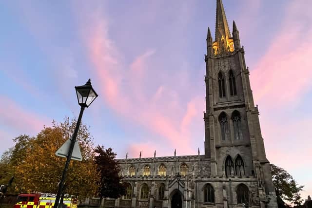 St James Church, Louth will be lit up pink for Turn Louth Pink month.