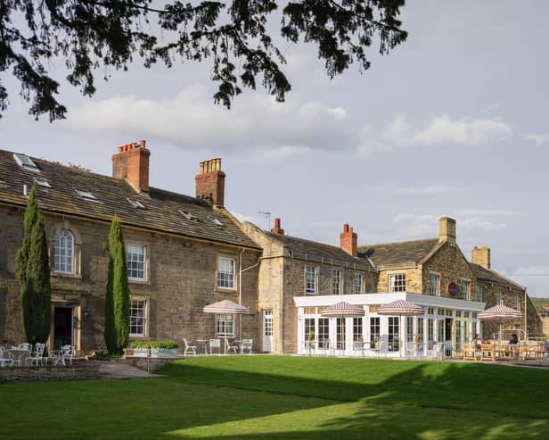 The Cavendish Hotel exterior and view of the new Garden Room and Terrace. Image: Devonshire Hotels