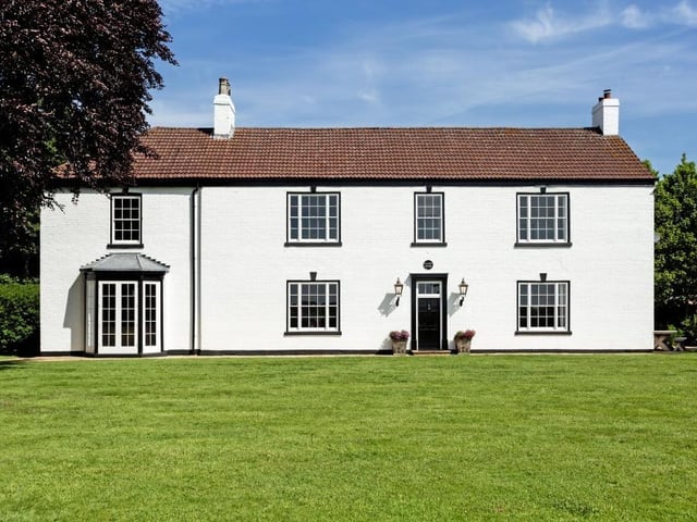 The rear of the property.