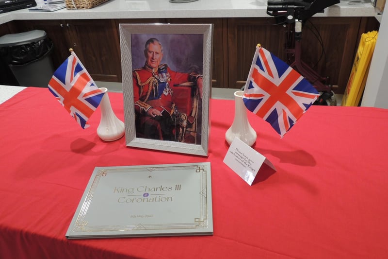 Holdingham Grange invited the 137 guests to sign a visitor's book with best wishes for the new King which will be sent to Buckingham Palace.