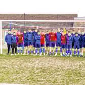 Boston Town receive the team of the month award - photo (c): Steve Davies