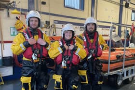 Mablethorpe RNLI's lifeboat crew members.