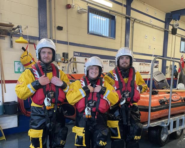 Mablethorpe RNLI's lifeboat crew members.
