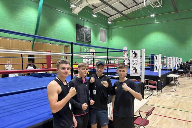 Oscar Watson, Freddie Carman, Lyndon Tyzak-Morley and Alfie Doughty