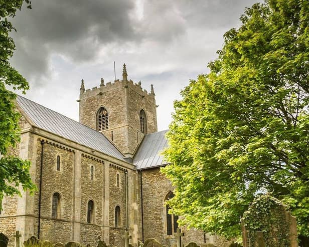The minster church of St Mary, at Stow.