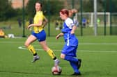 Abbie Murrell on her four-goial Trinity debut. Picture by Bryan Pye.