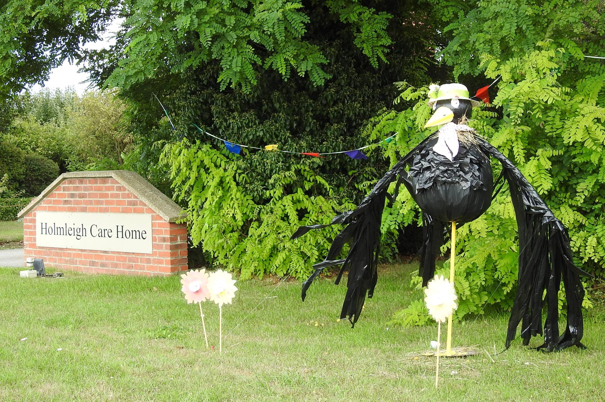 Stone the crows! This was the offering for the festival outside Holmleigh Care Home in Navenby.