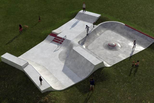 The design for the skate park extension in Coningsby. (Photo supplied)