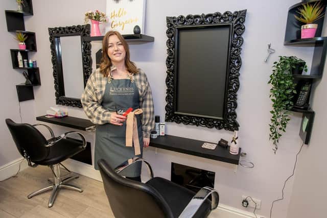 Lucy Johnson, of Luce Ends hair salon, has introduced a new ‘black-out’ mirror.