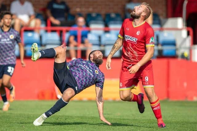 Boston United suffered a heavy defeat at Alfreton Town