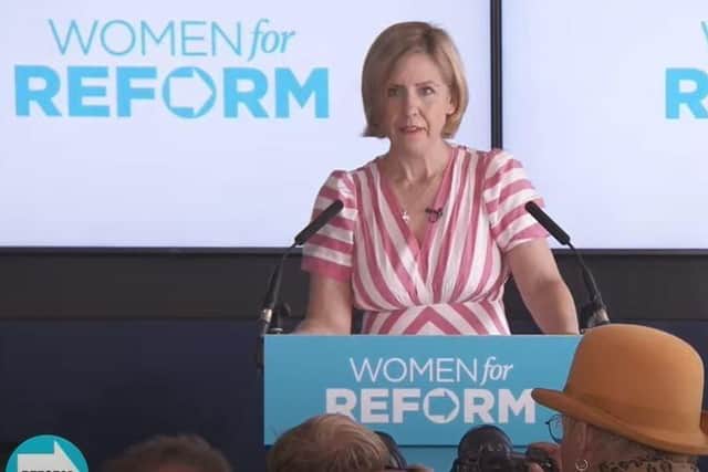 Andrea Jenkyns was speaking at a Reform UK press conference on keeping women safe