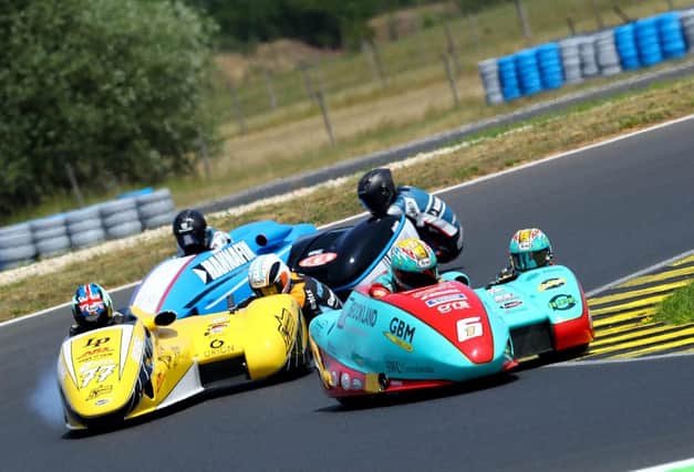 Ellis and Clement in a battle for position
