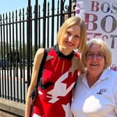 Organiser Jane Keightley and author Tracy Borman at last year's festival.