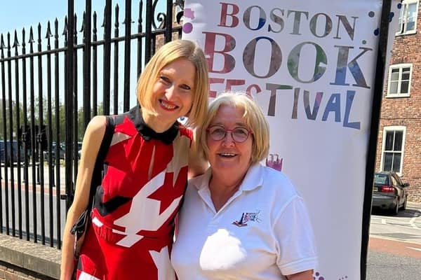 Organiser Jane Keightley and author Tracy Borman at last year's festival.
