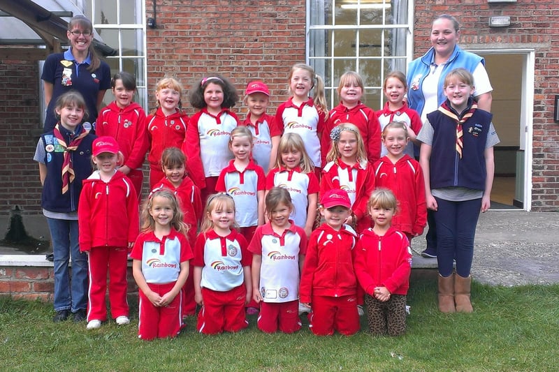 Members of Horncastle Rainbows are pictured celebrating the club's first anniversary 10 years ago.