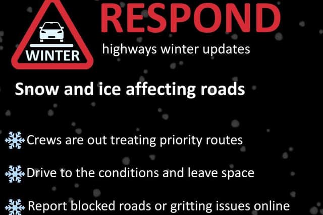 Lincolnshire County Council has issued a roads warning ahead of a sharp change in weather.