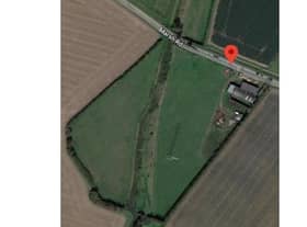 The area for the proposed gypsy and traveller site near Kirton.