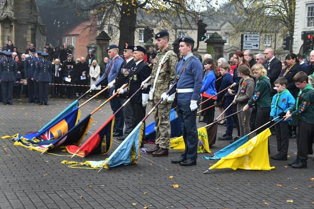 Standards lowered for the Last Post in Sleaford non Sunday.