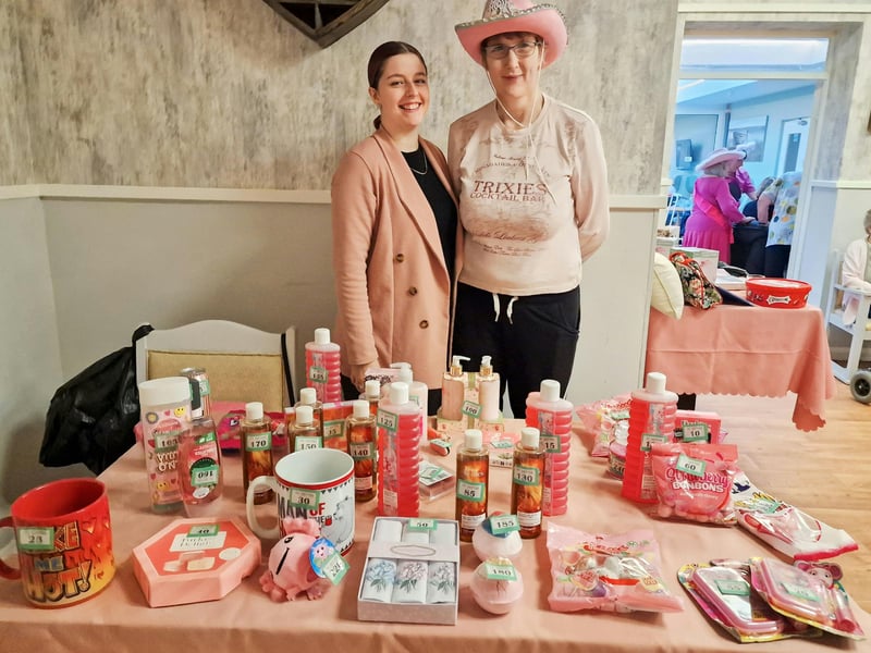 Brooke and Louise Rider at one of the stalls.