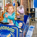 Olivia Cartwright, 4, on the fairground.