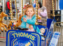 Olivia Cartwright, 4, on the fairground.
