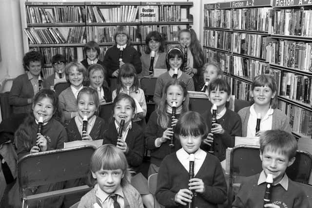 The scene at Boston Library 35 years ago.