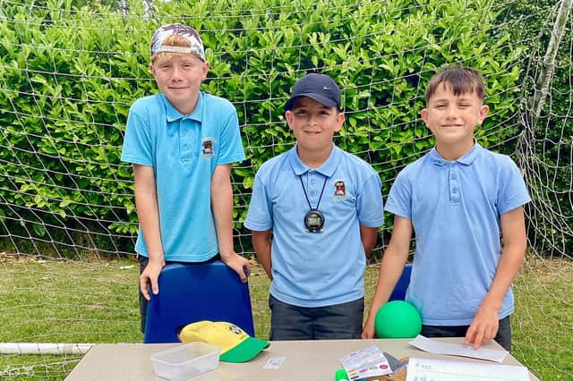 Some Class 4 pupils who have planned and hosted Enterprise Day