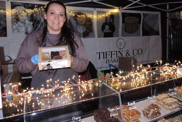 Kaleigh Riglin of Tiffin & Co Bakehouse of Sleaford at the food and gift fair.