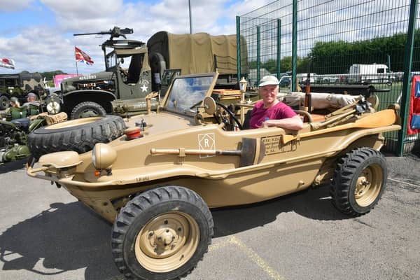 Nick Penistan of Sleaford with his 1943 VW Schwimmwagon