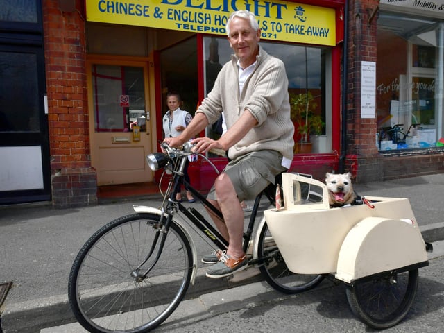 Michael Smith of Sutton-on-Sea with his dog Sara