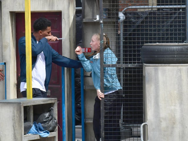 Serious open air theatre show in Sleaford, highlighting youth and knife crime