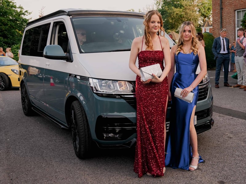 Arrival by VW transporter.