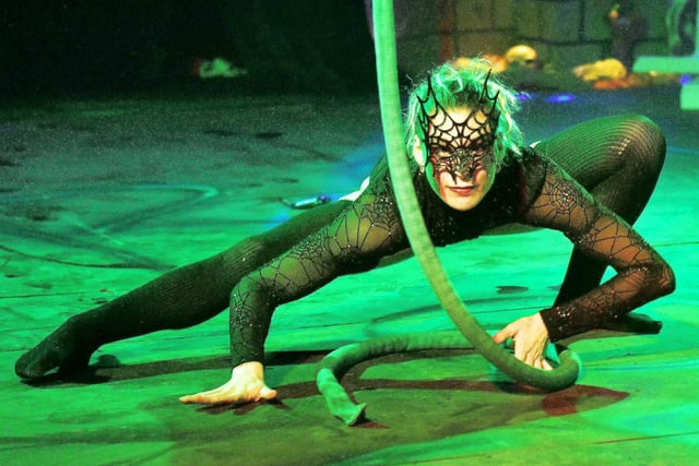 Halloween attractions at the transformed Fantasy Island theme park in Ingoldmells include five new mazes and Circus of Screams. Finale fireworks after sunset on Saturday, October 28.
