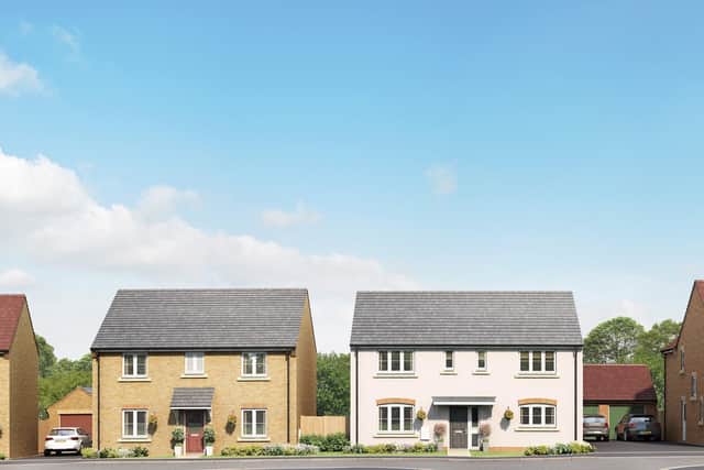 An artists impression of the new homes in Tudor Reach, Kirton in Lindsey