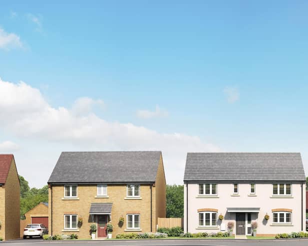 An artists impression of the new homes in Tudor Reach, Kirton in Lindsey