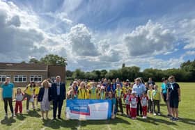 The Louth Girlguides enjoy the Platinum Jubilee celebrations.