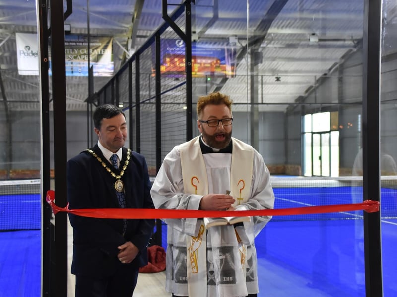 The opening ceremony of Skegness Padel.