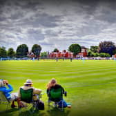 The picturesque Lindum ground for the Lincolnshire v Derbyshire clash.